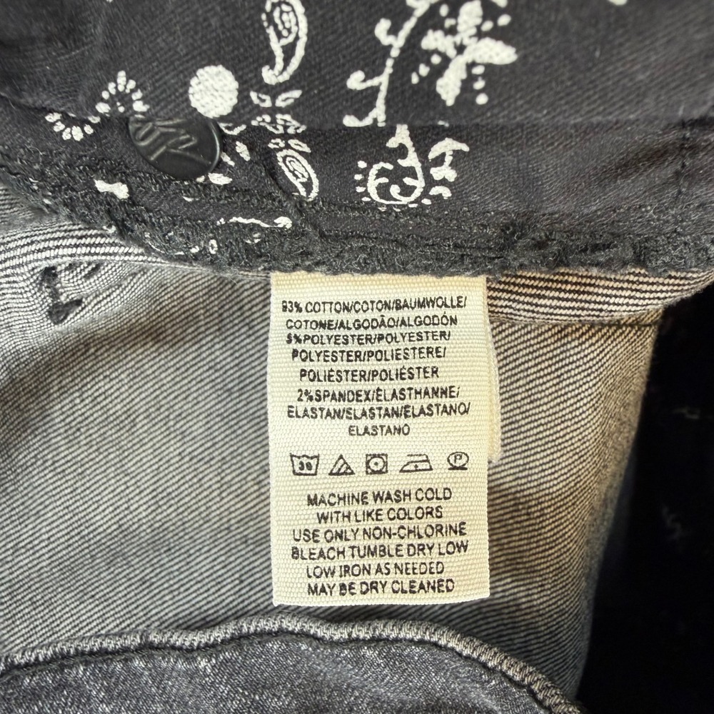 We The‎ Free Free People Skinny Jeans Women's Size 26 Black Button Fly Denim - Picture 5 of 7